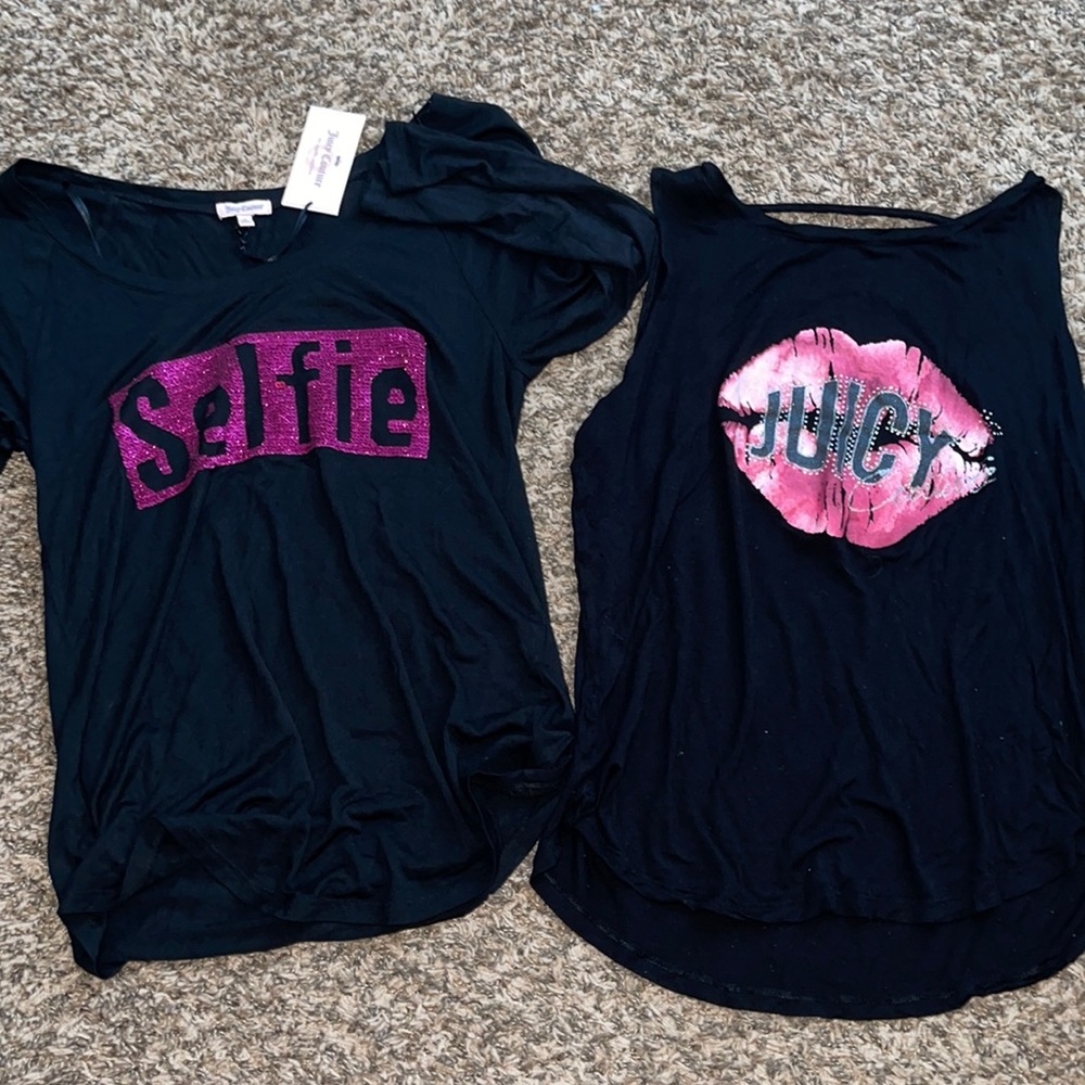 Two Juicy Couture tops